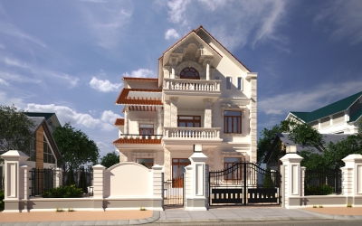 THIẾT KẾ NHÀ BIỆT THỰ ANH TÀI