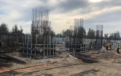 Thi công móng  khách sạn Thanh Long Bay