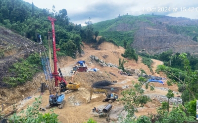 Thi công xây dựng cầu:  Cư San 1- Daklak